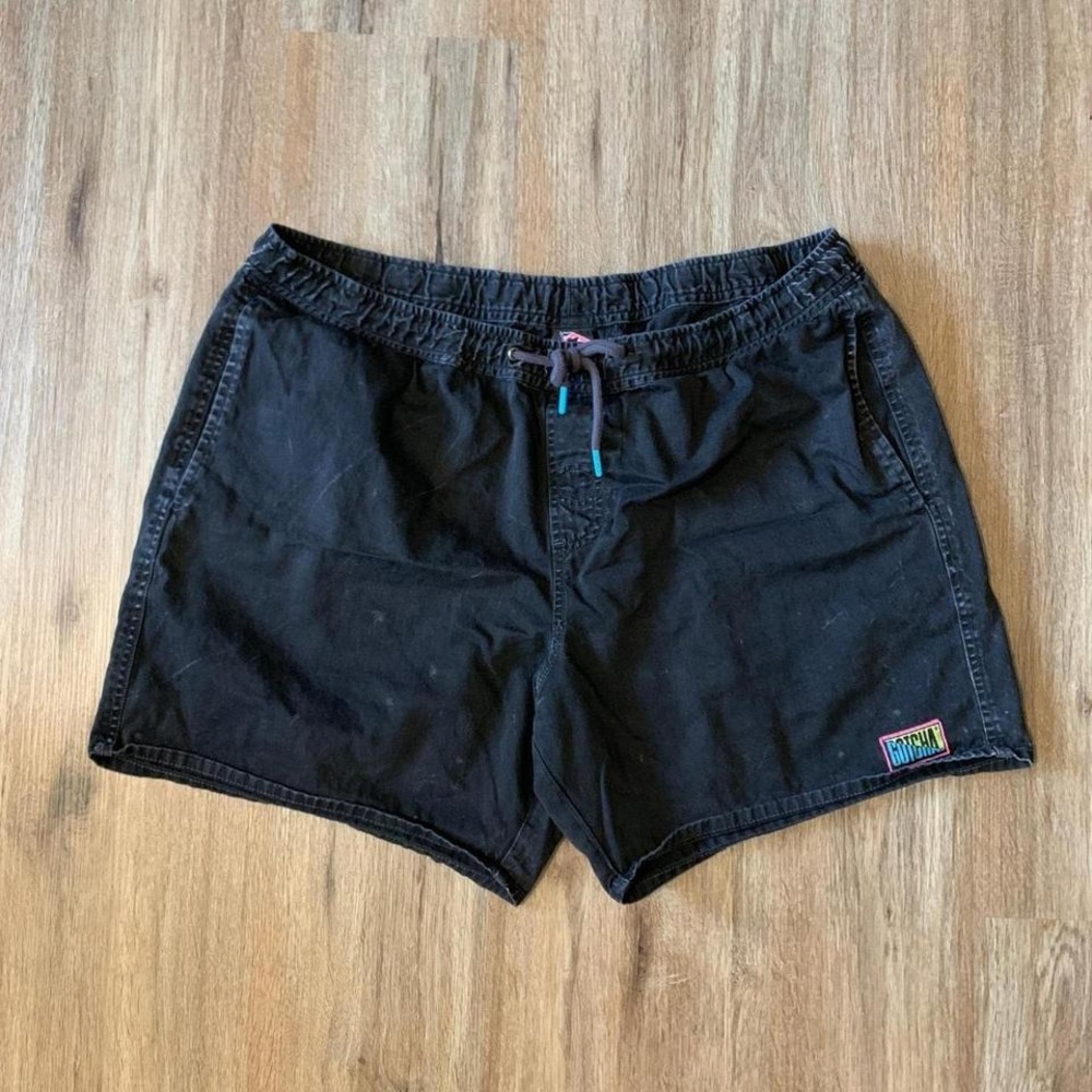 Gotcha Baja Norte drawstring shorts in black - size XL mens